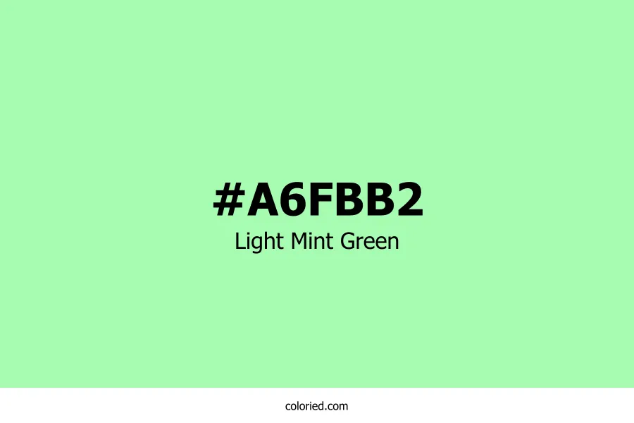 Light Mint Green Color