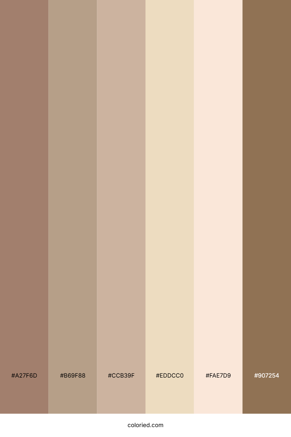 Light Mocha and Warm Tan Color Palette