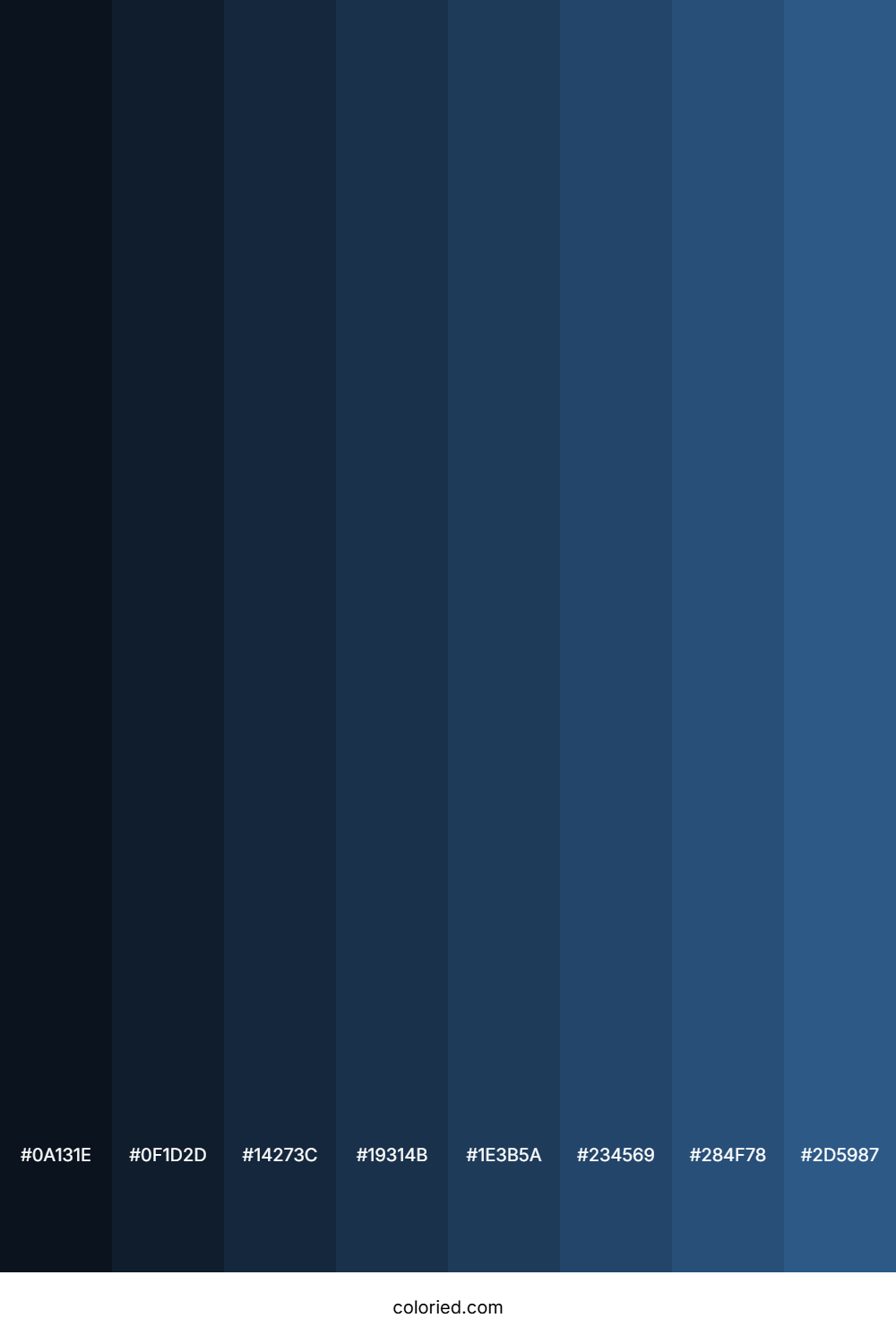 Light Navy Blue Color Shades