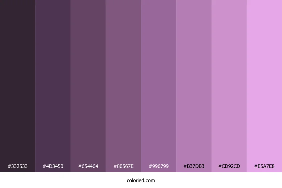 Light Orchid Color Shades