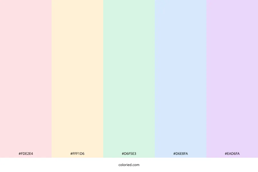 Light Pastel Color Palette