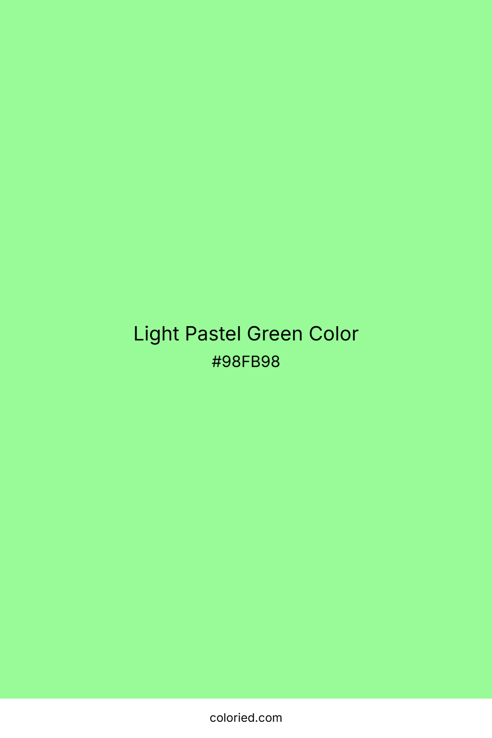 Light Pastel Green Color