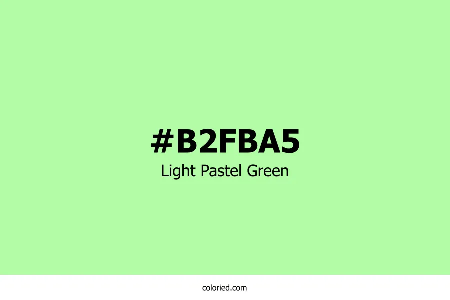 Light Pastel Green Color