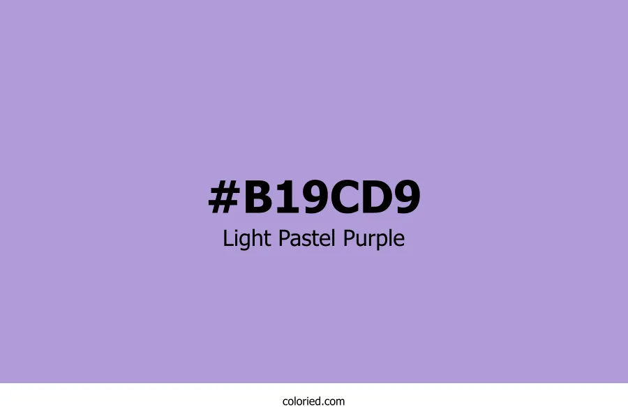 Light Pastel Purple Color