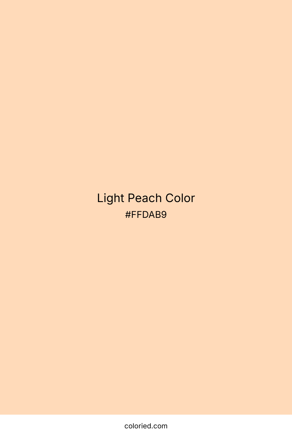 Light Peach Color