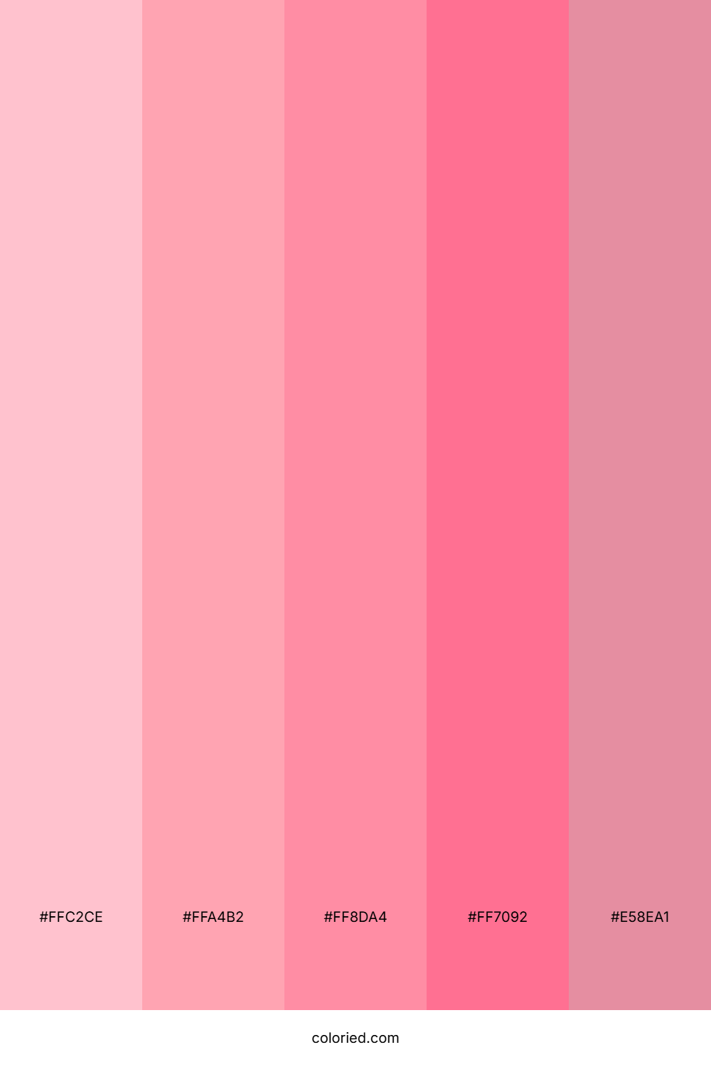 Light Pink Gradient Color Palette