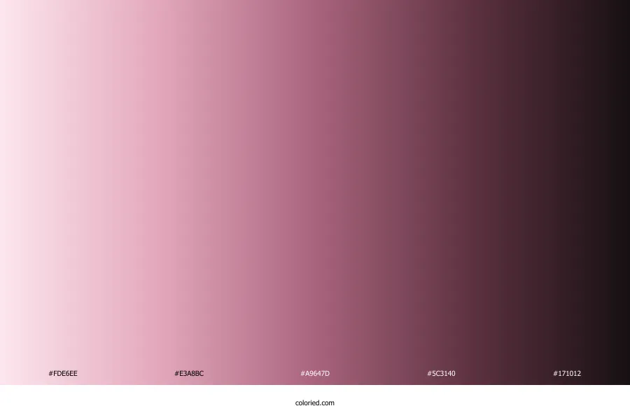 Light Pink to Black Gradient