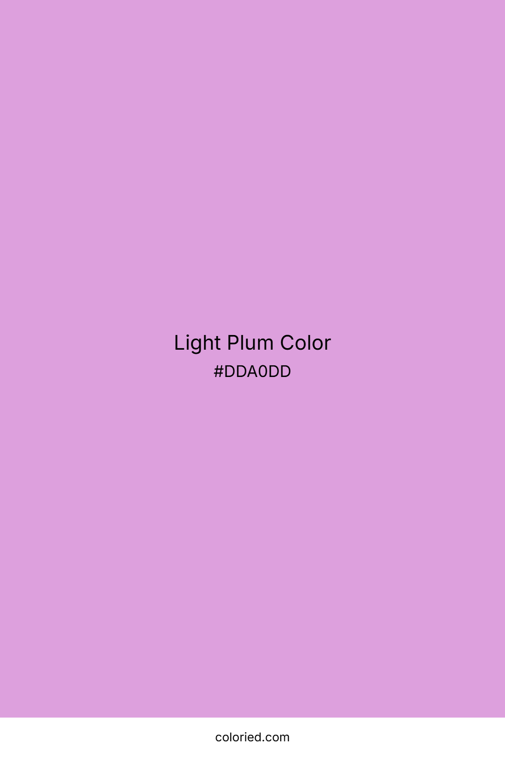 Light Plum Color