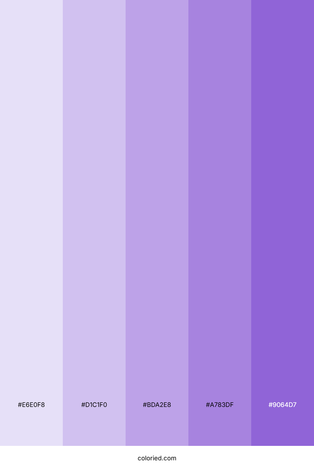 Light Purple Gradient Color Palette
