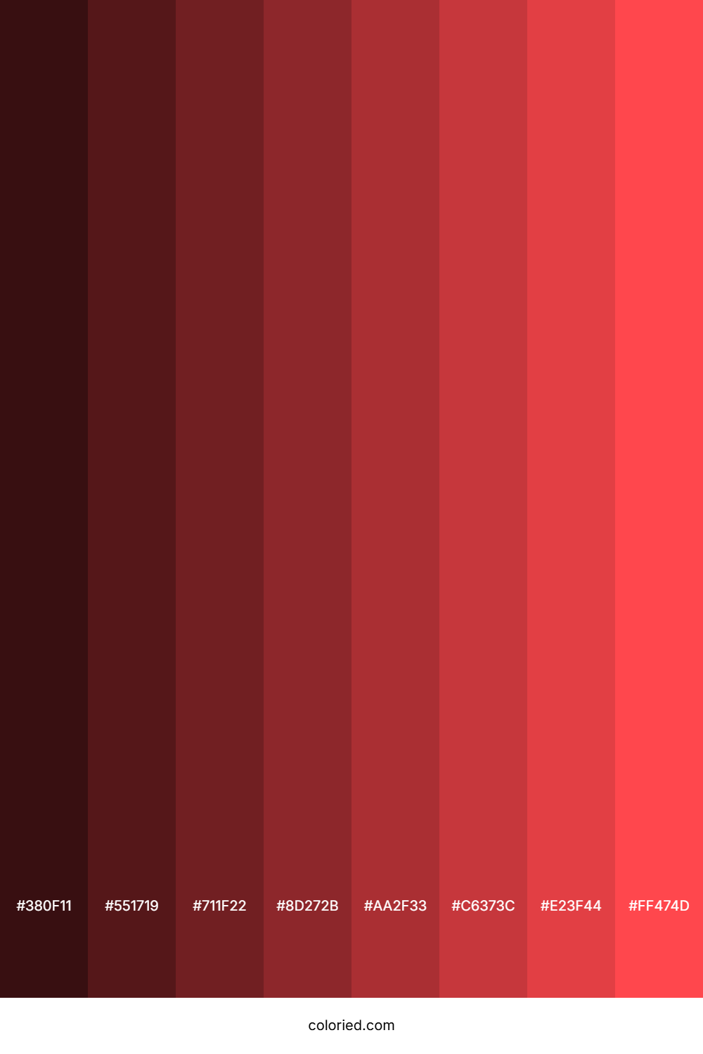 Light Red Color Shades