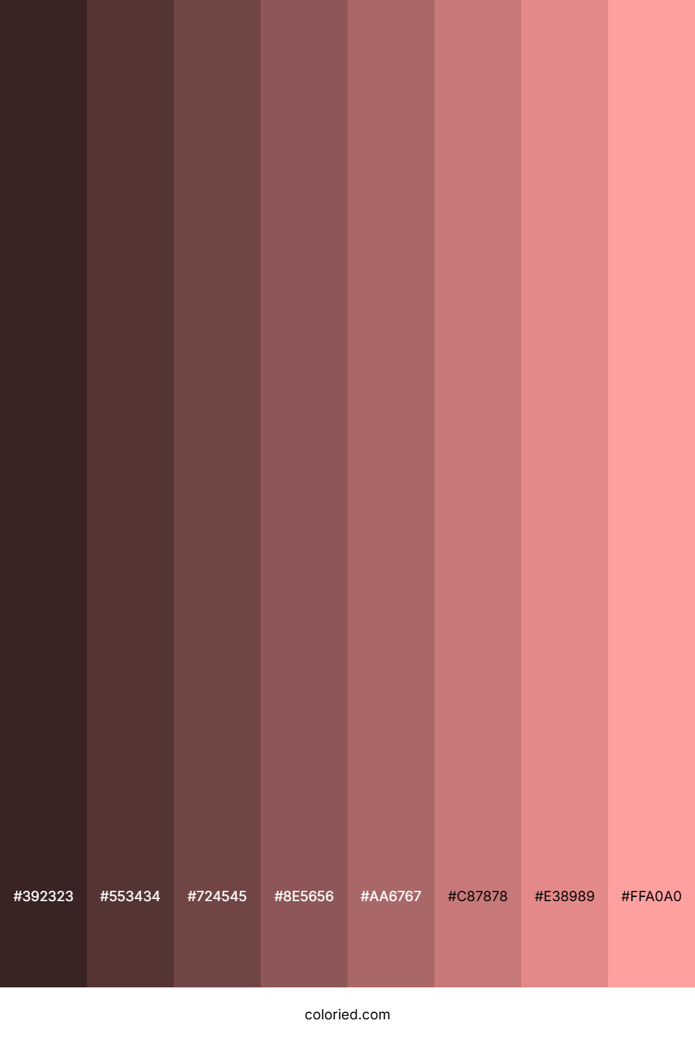 Light Salmon Pink Color Shades