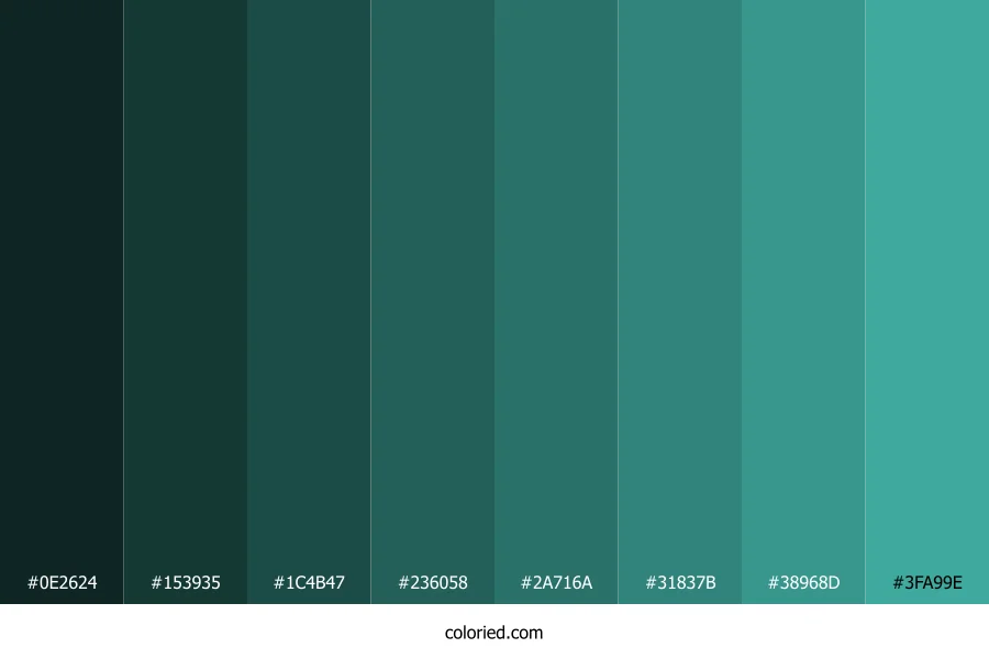 Light Sea Green Shades