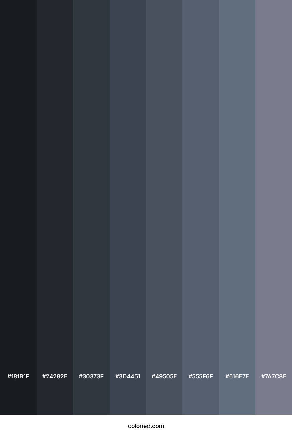 Light Slate Grey Color Shades