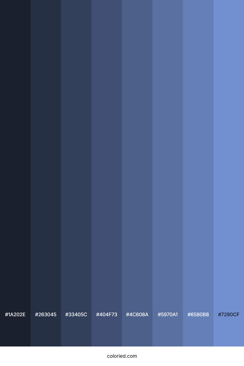 Light Steel Blue Color Shades