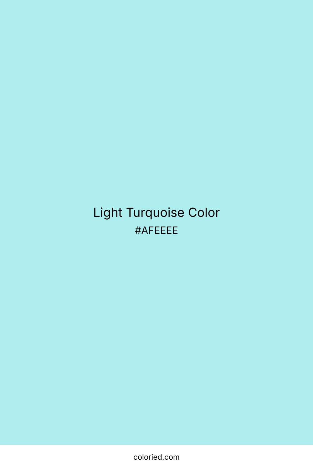 Light Turquoise Color