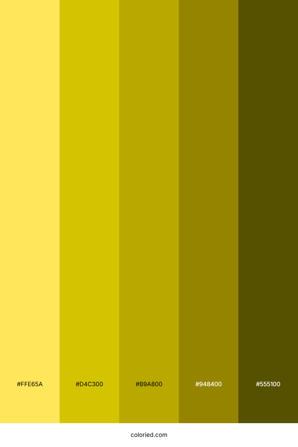 Light Yellow and Gold Color Palette