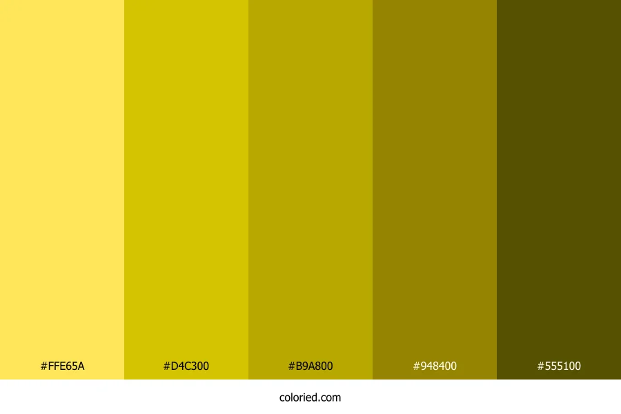 Light Yellow and Gold Color Palette