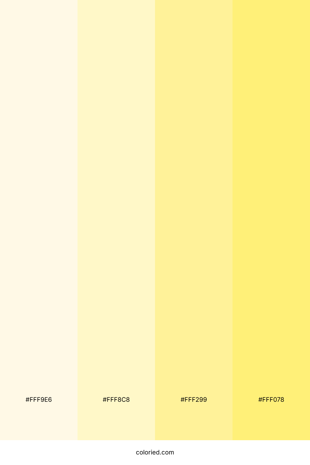 Light Yellow and Yellow Gradient Color Palette