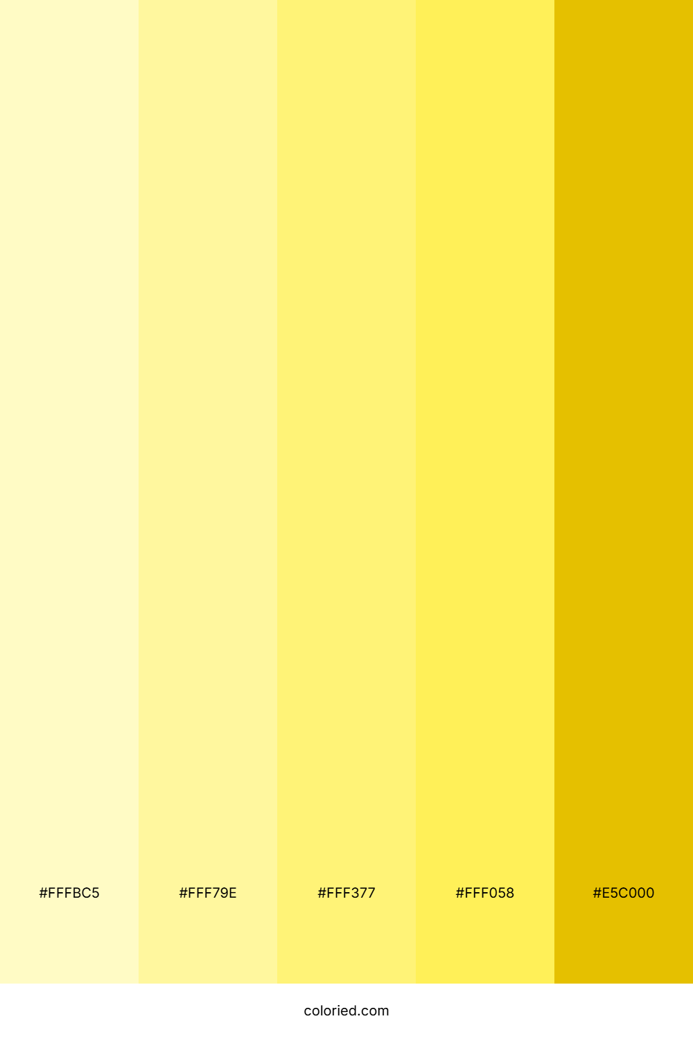 Light Yellow Gradient Color Palette