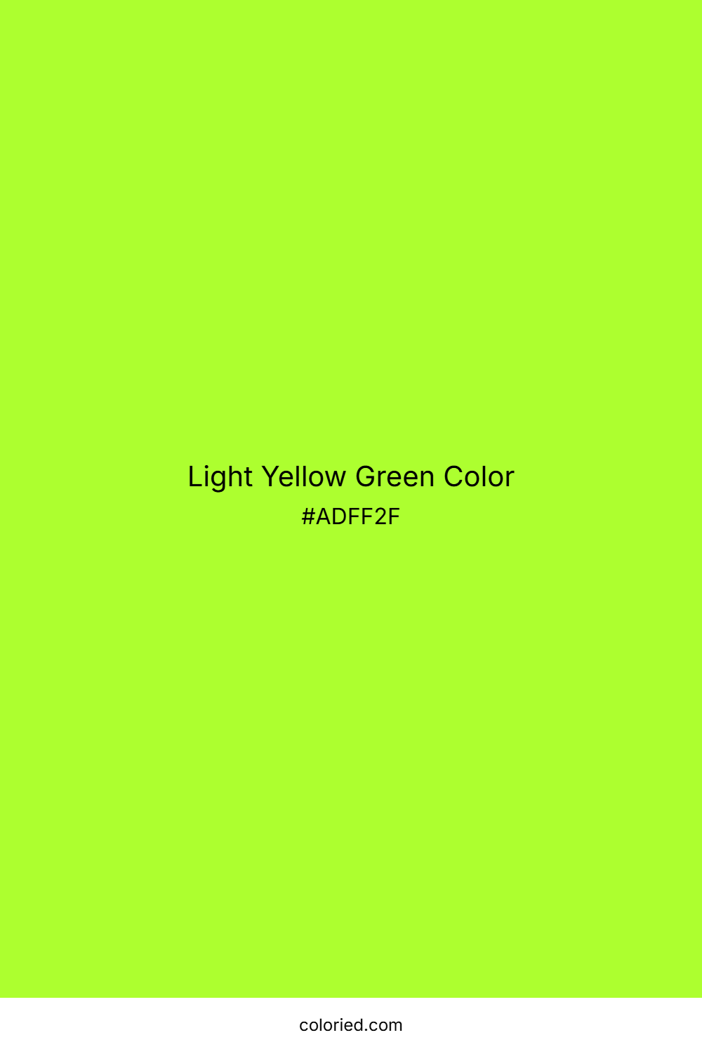Light Yellow Green Color