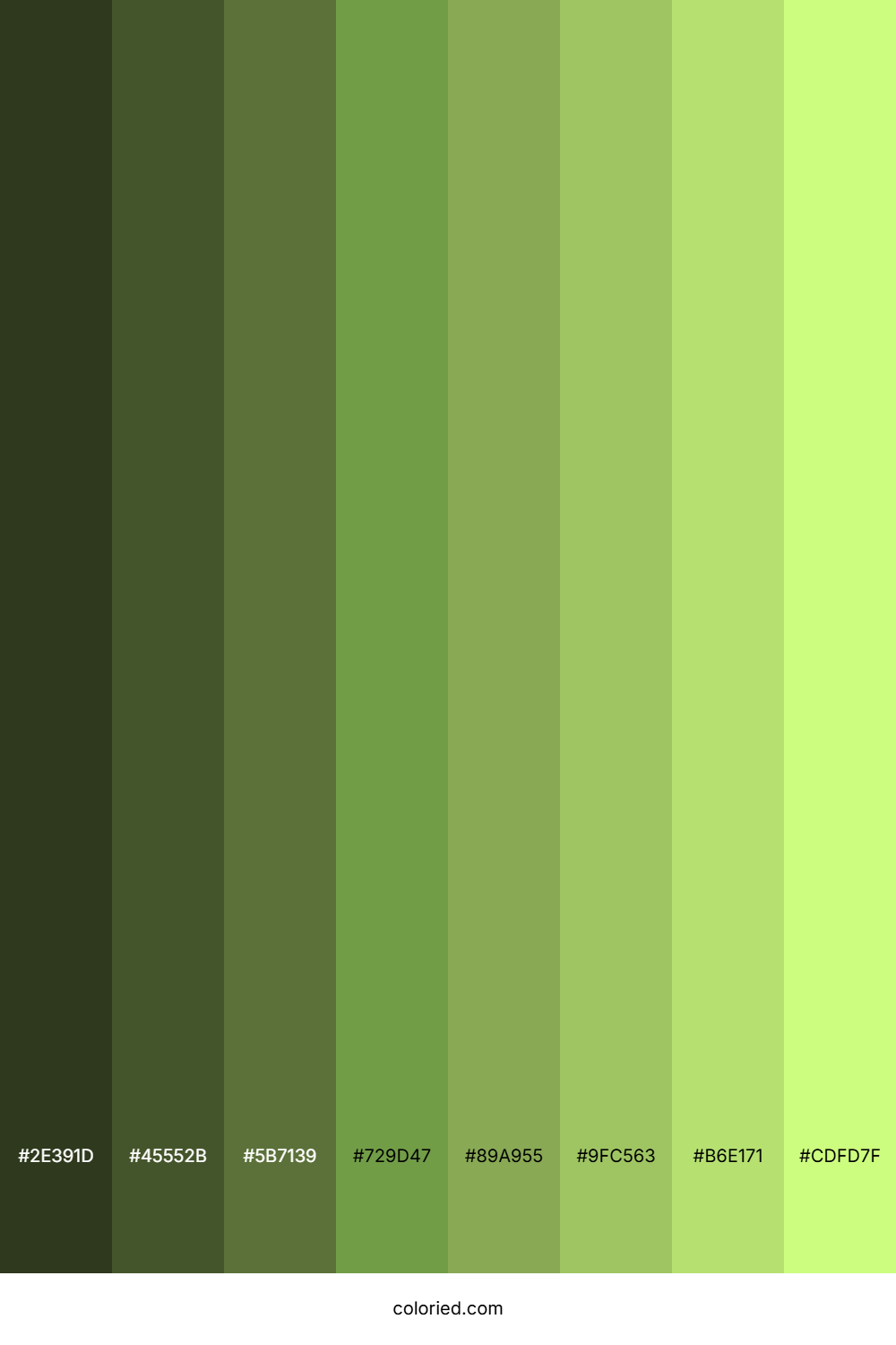 Light Yellow Green Shades