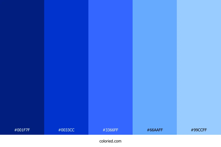 Lightning Blue Color Palette