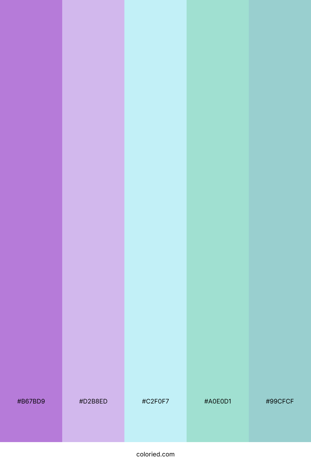 Lilac and Aqua Color Palette