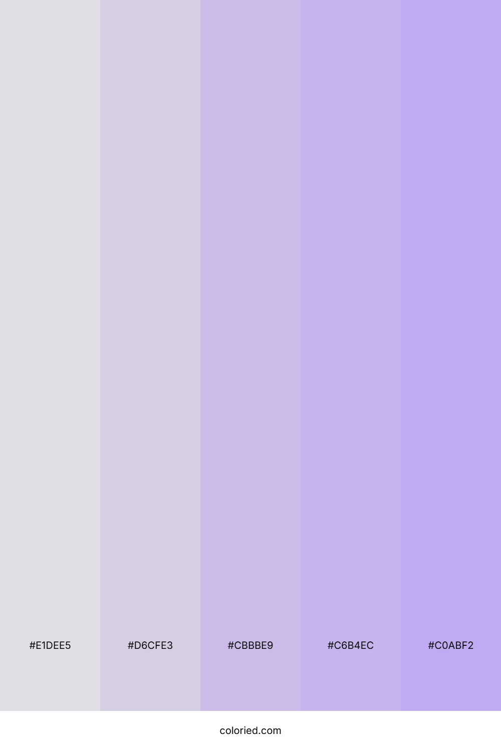 Lilac And Cream Color Palette