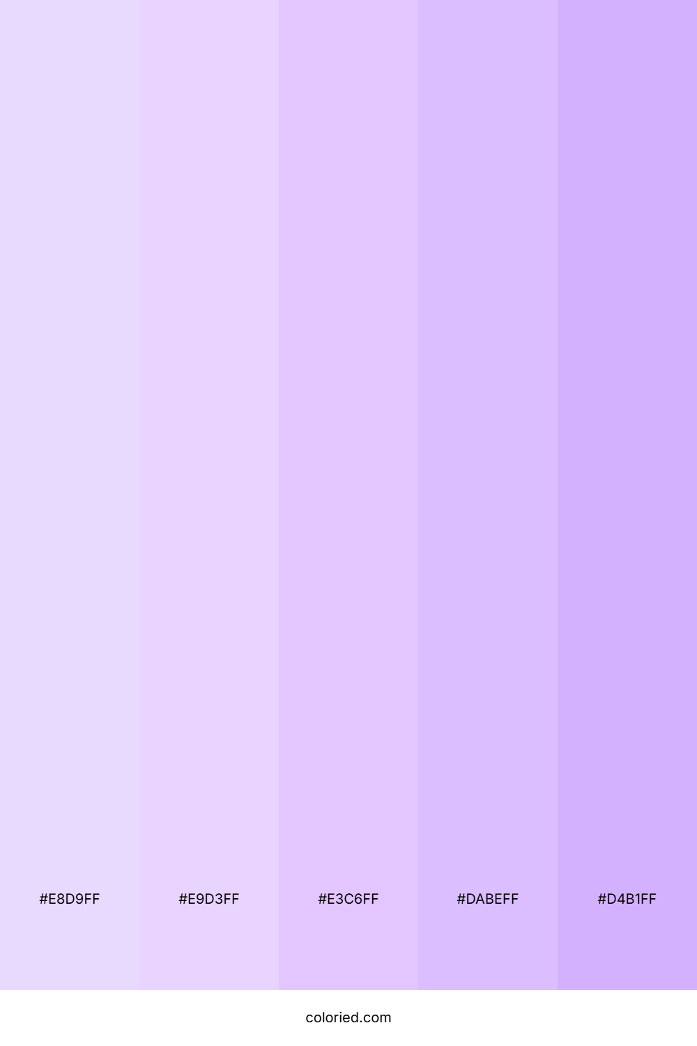 Lilac and Soft Purple Color Palette