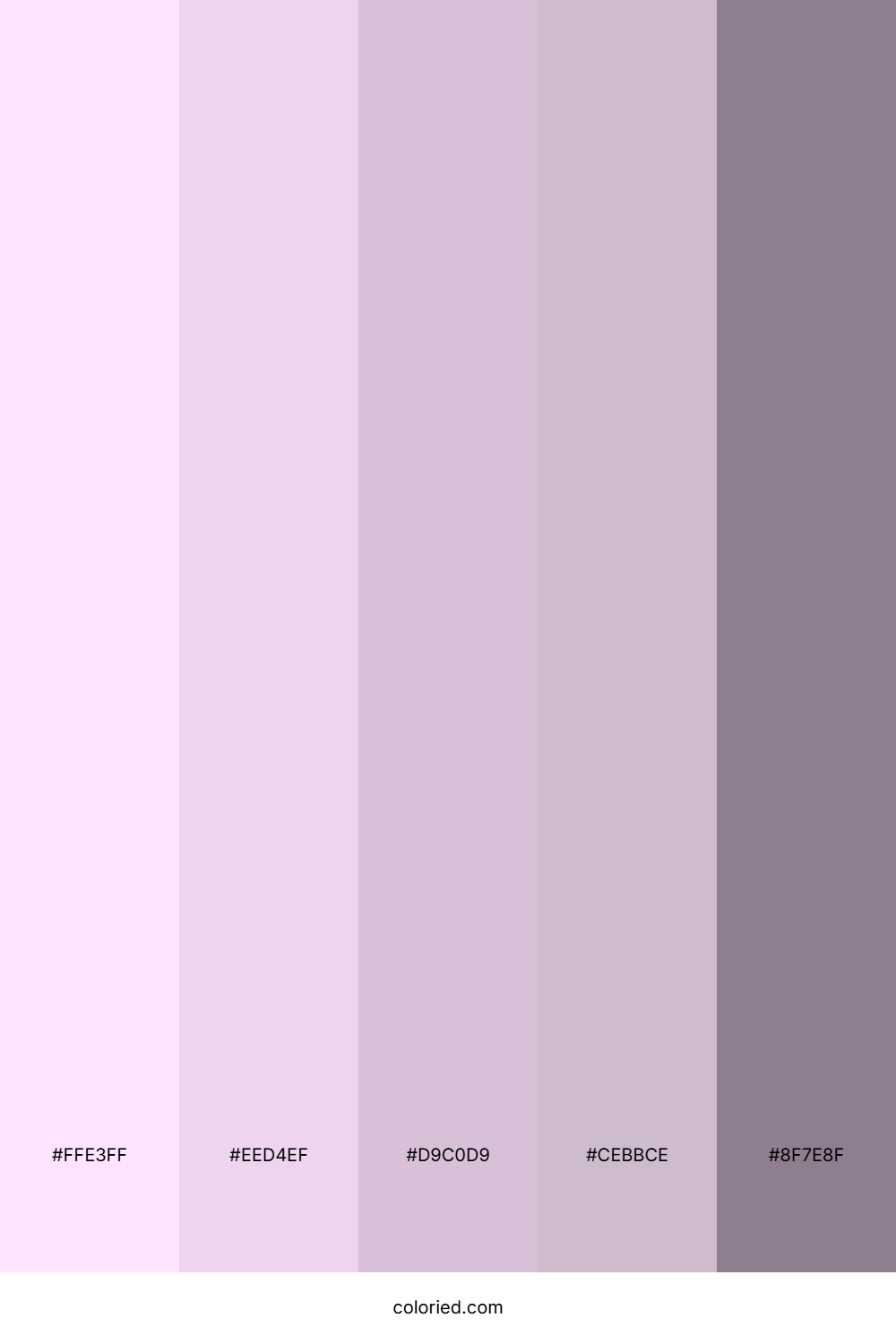 Lilac and Thistle Color Palette