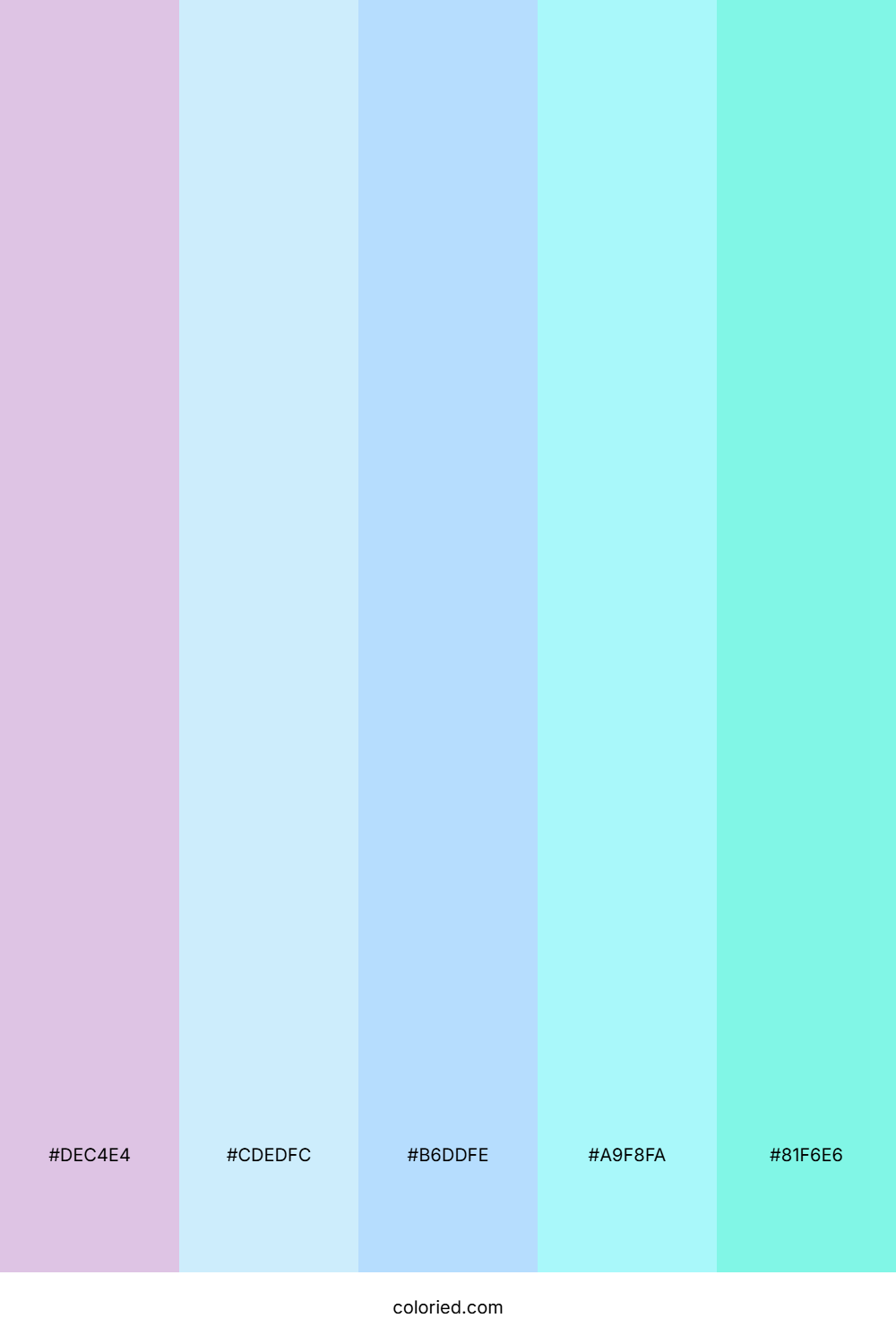 Lilac Aqua Fantasy Palette