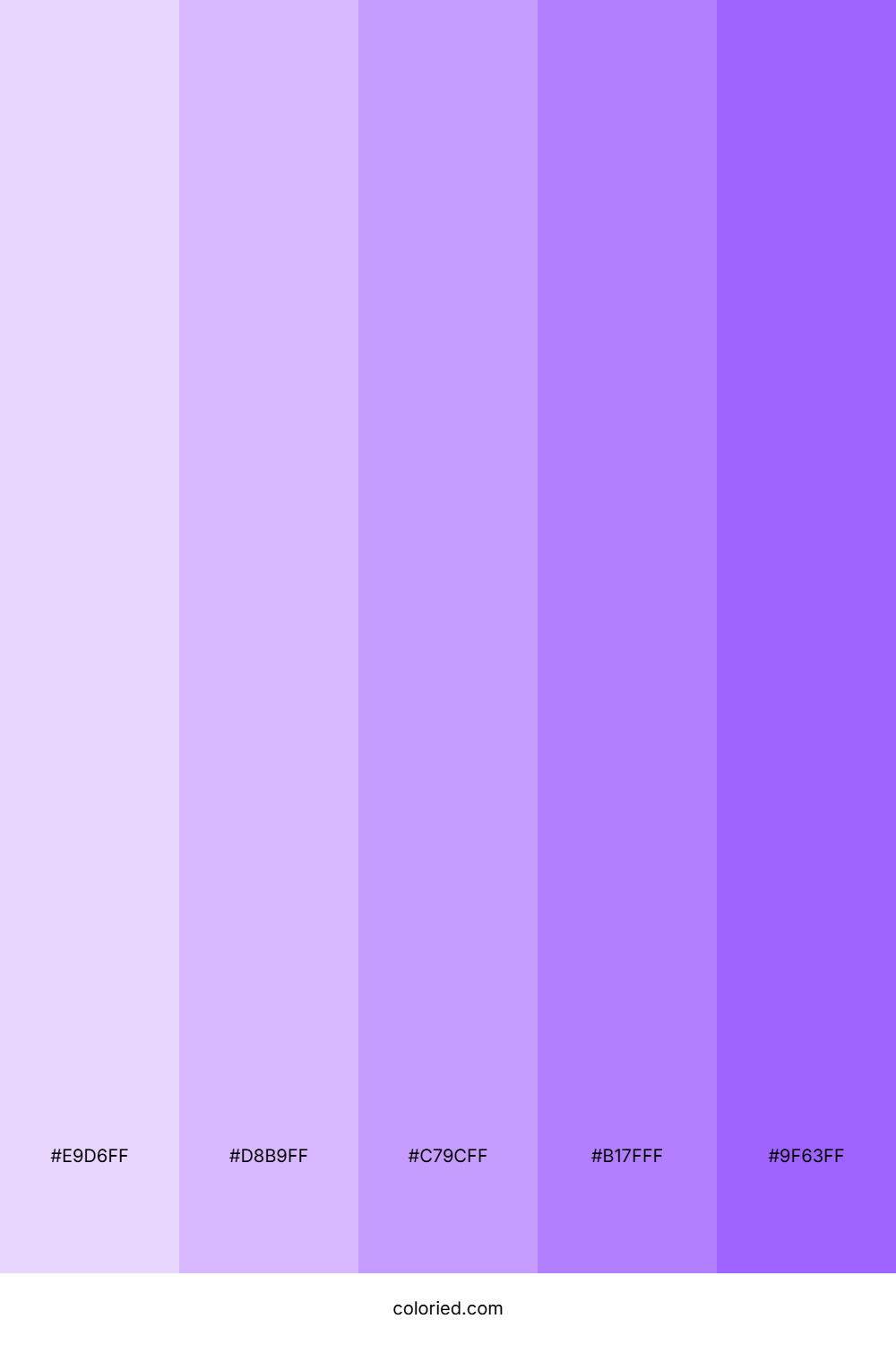 Lilac Gradient Color Palette