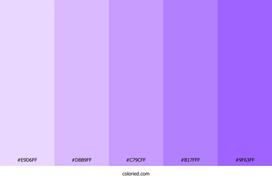 Lilac Gradient Color Palette