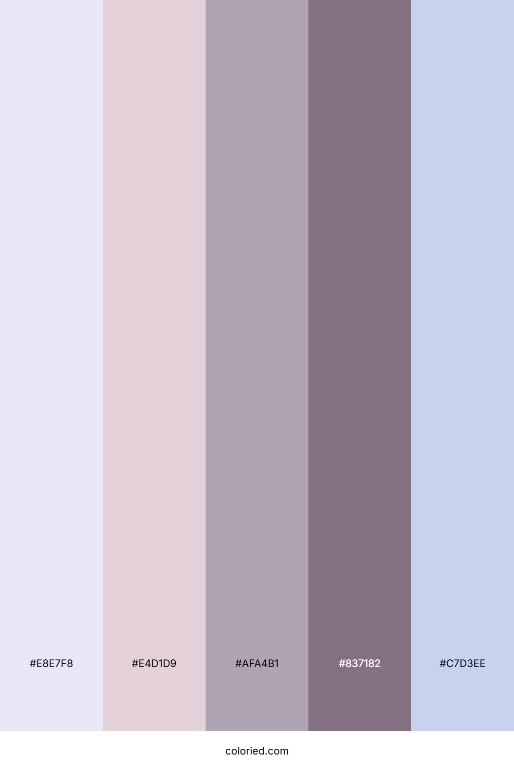 Lilac Mist Harmony Color Palette