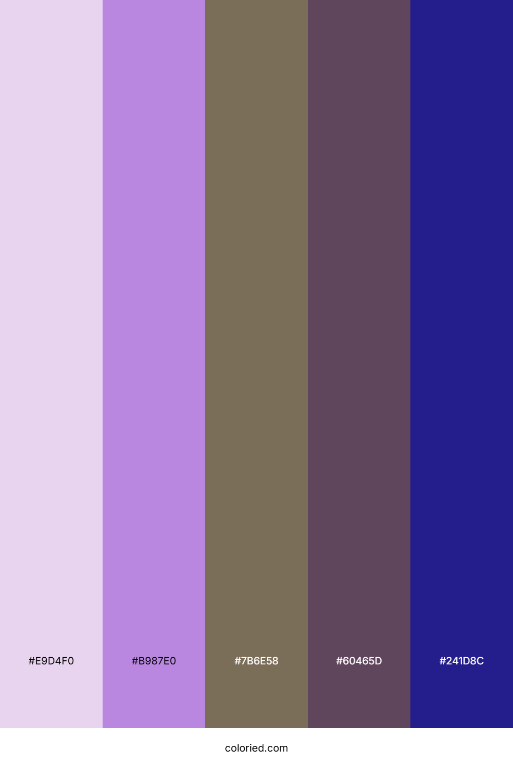 Lilac Mist Twilight Color Palette