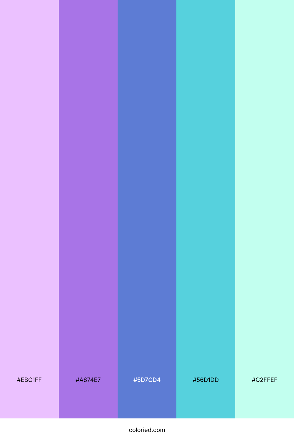 Lilac Ocean Breeze Color Palette
