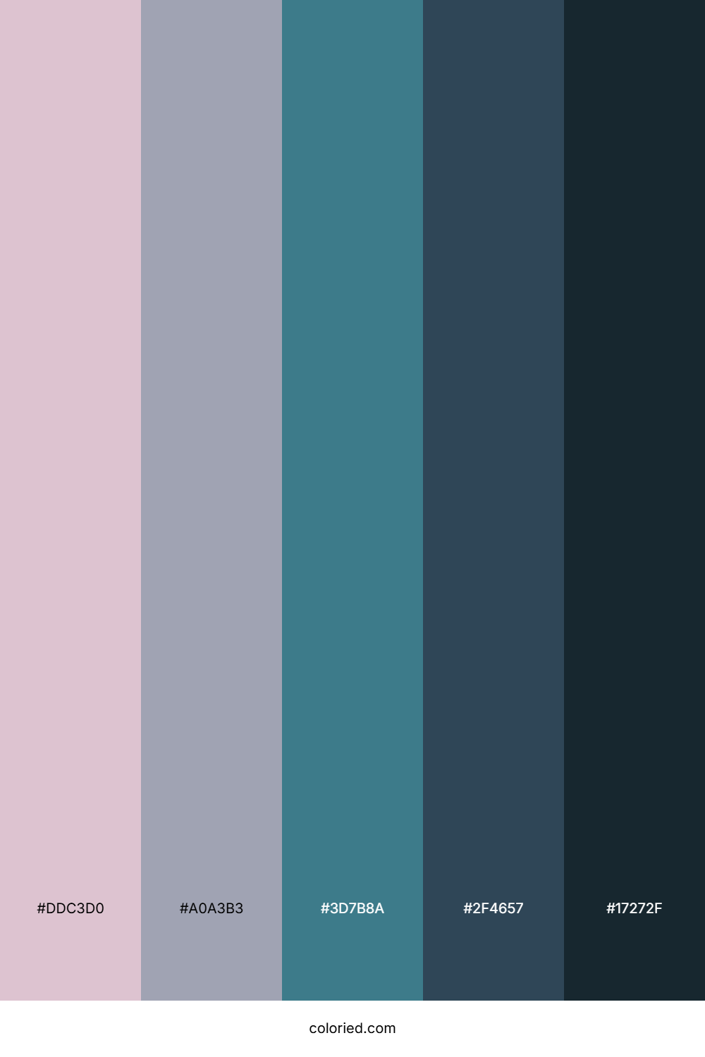 Lilac Teal Dusk Palette