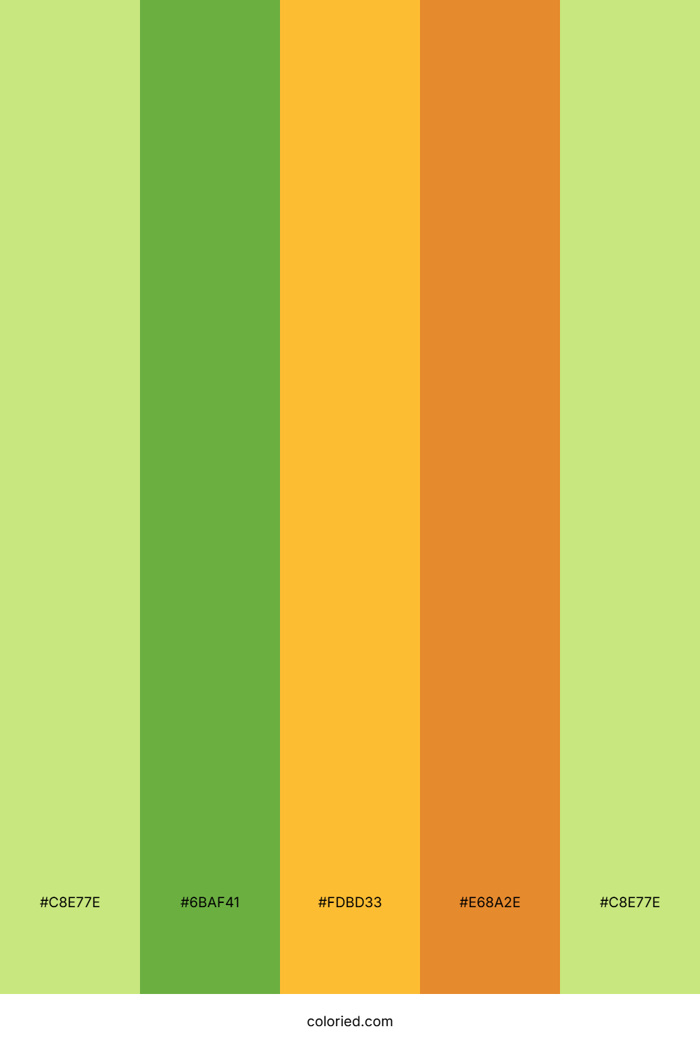 Lime And Amber Color Palette