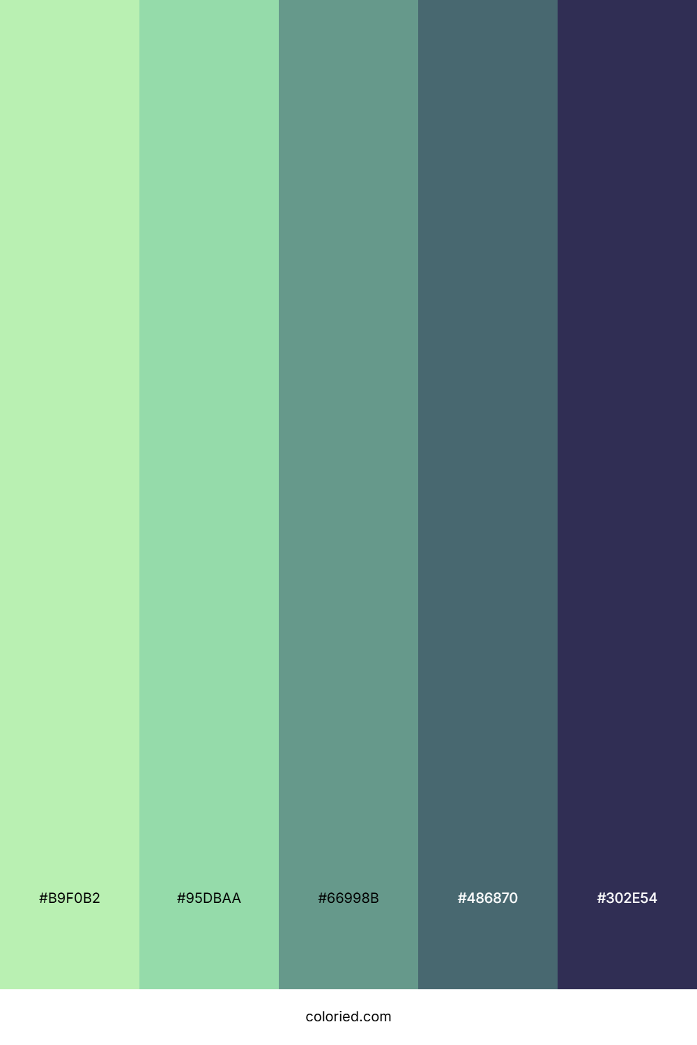 Lime And Slate Color Palette