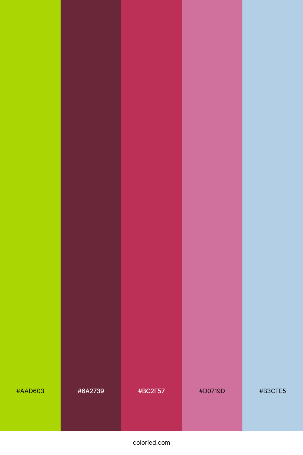 Lime Berry Sky Palette