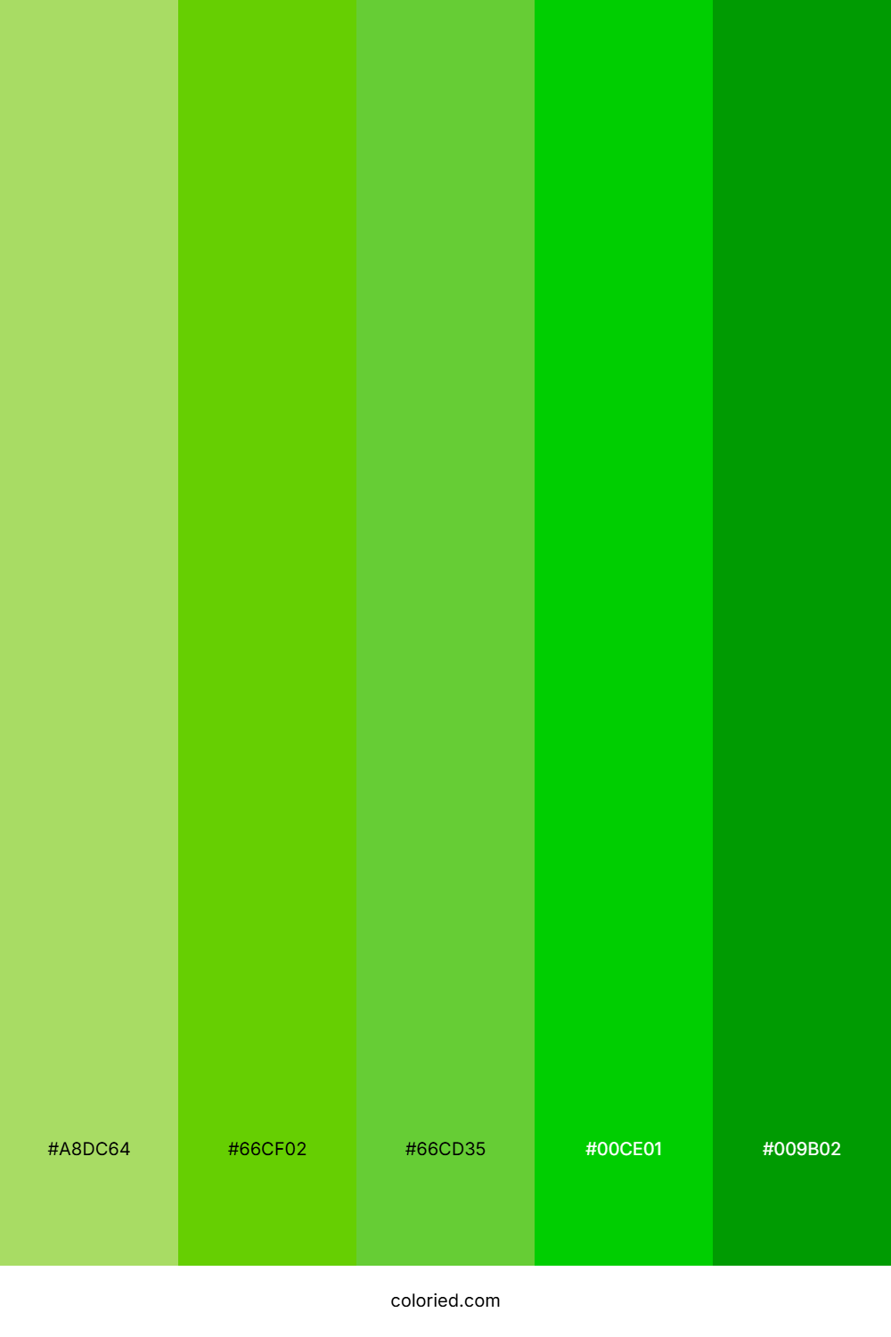 Lime Green and Apple Green Color Palette