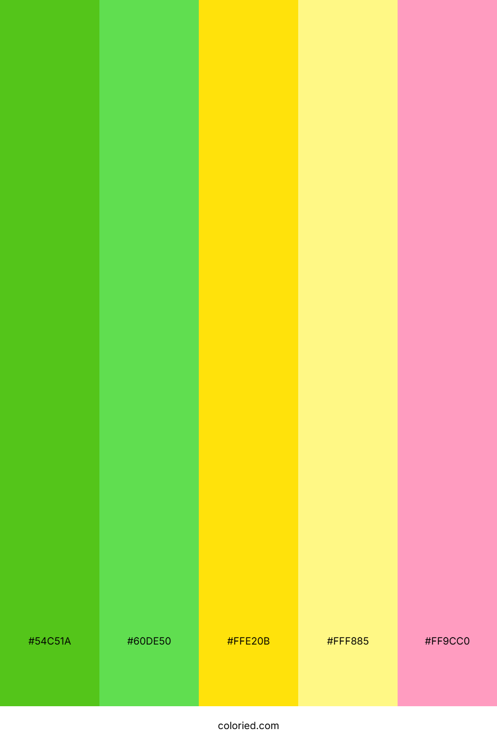 Lime Green And Sunshine Color Palette