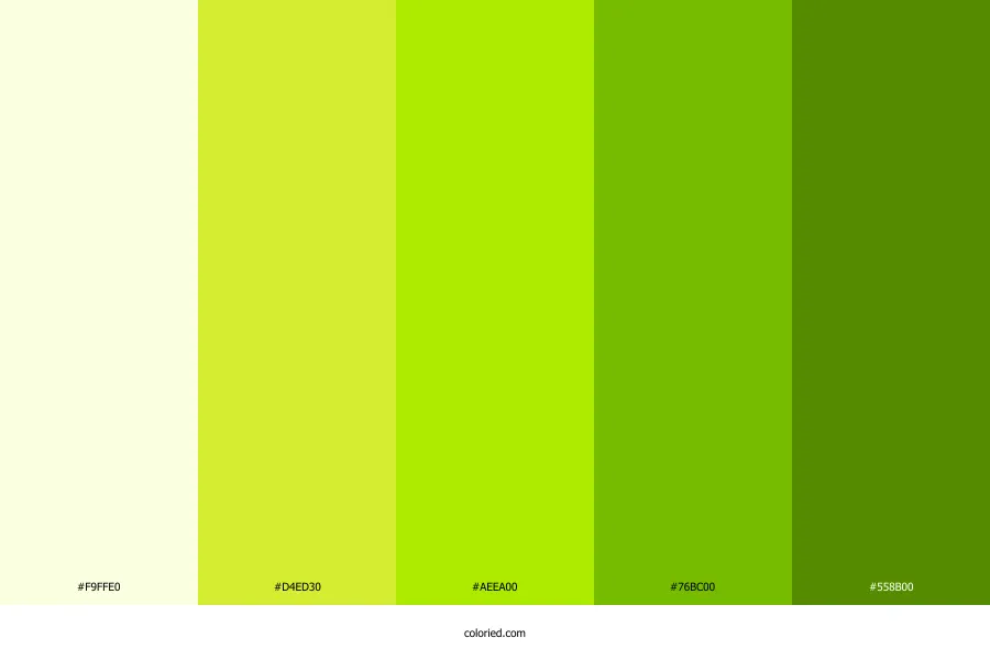 Lime Green Color Palette