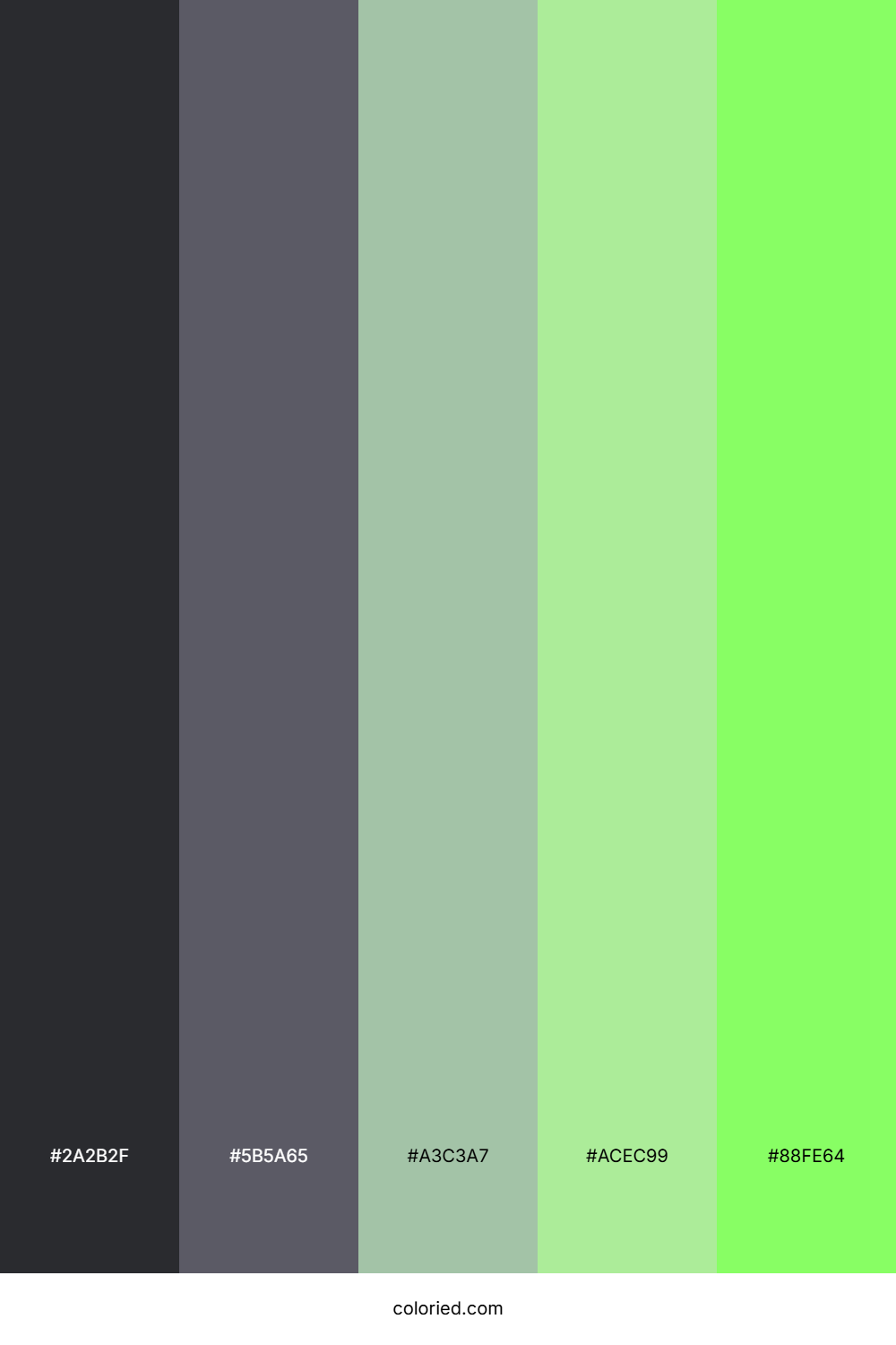 Lime Mist Glow Color Palette