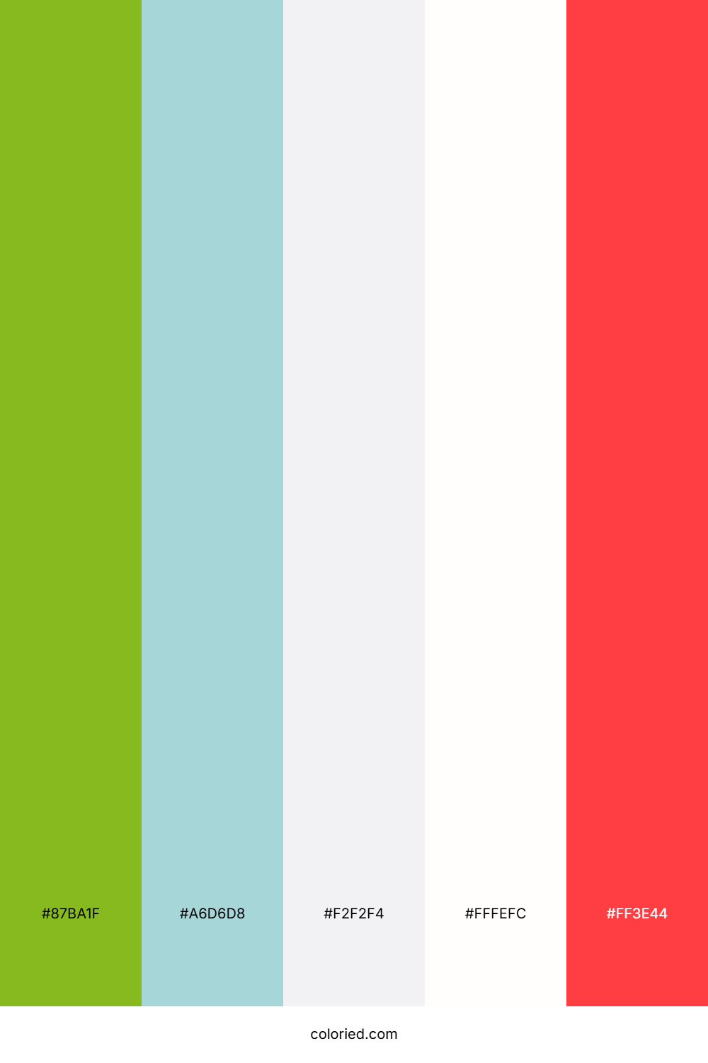 Lime Sky Cloud Color Palette