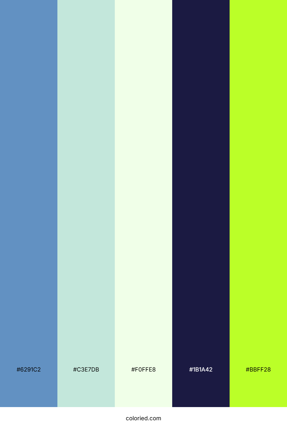 Lime Sky Spark Color Palette