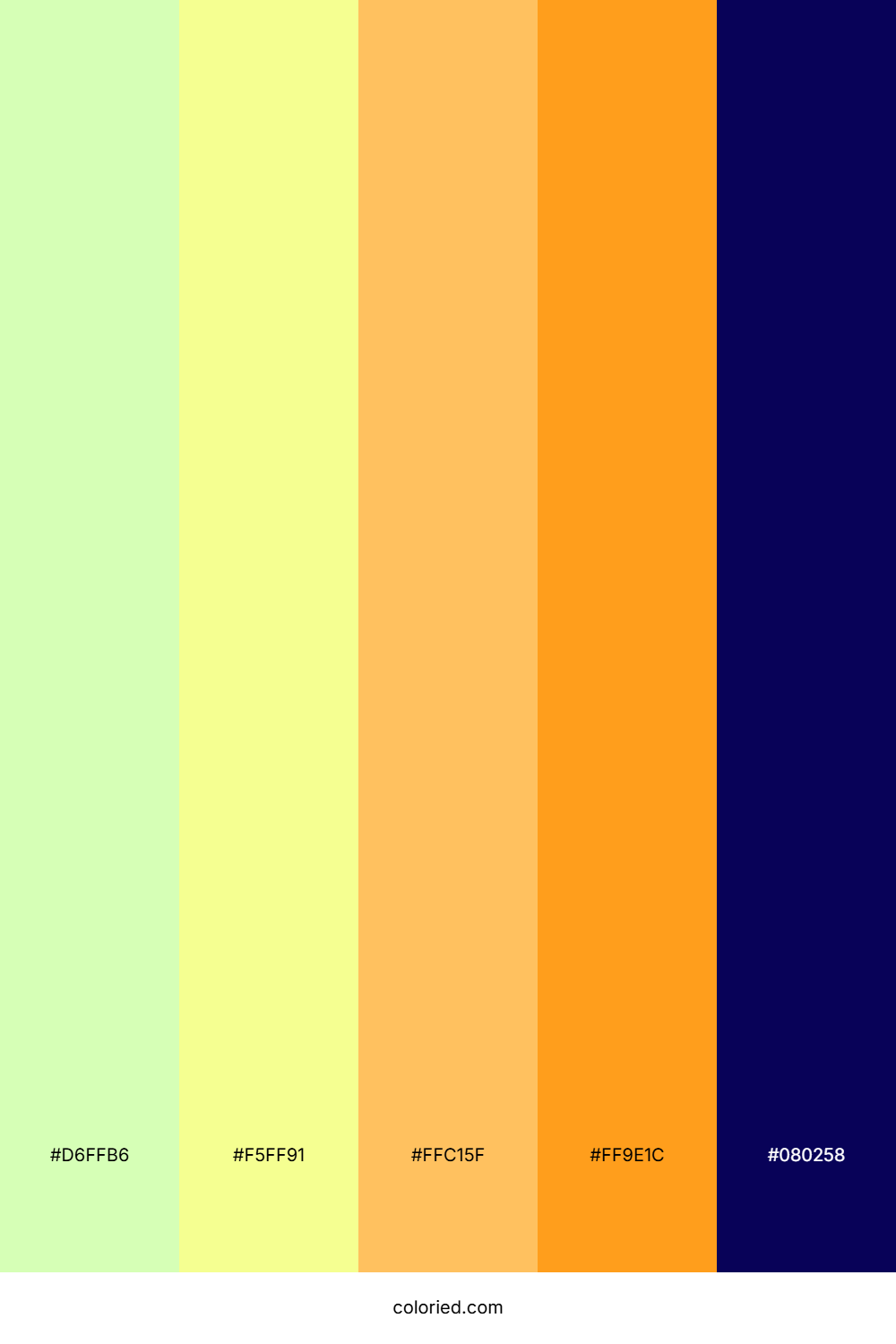 Lime Tangerine Twilight Palette