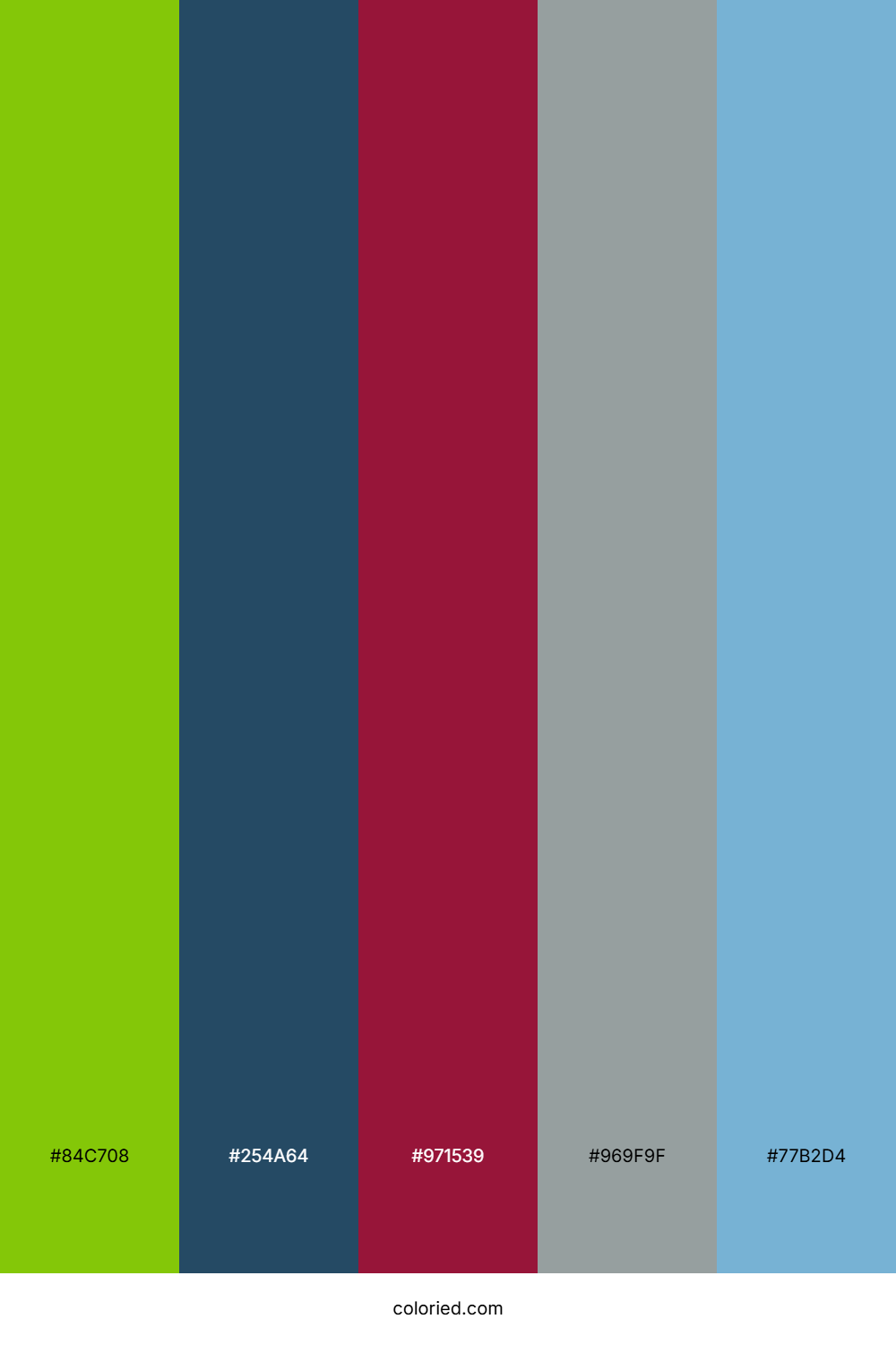 Lime Teal Twilight Color Palette