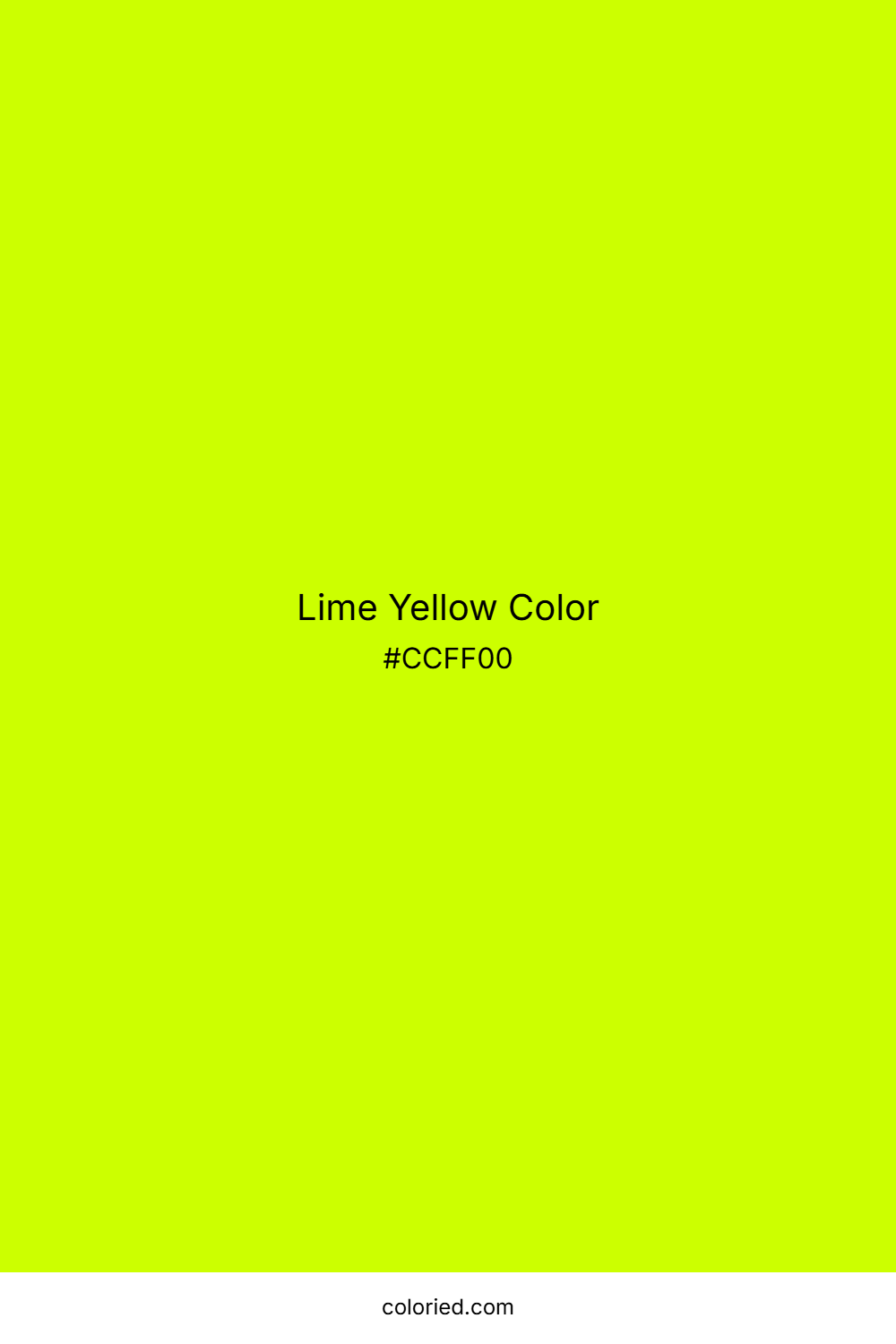 Lime Yellow Color