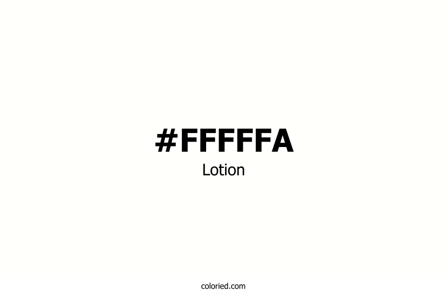 Lotion Color